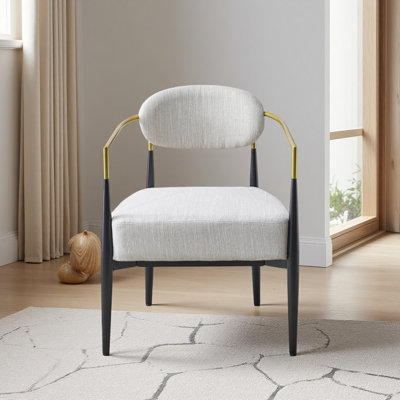 Fauteuil d'appoint rembourré Mid-Century