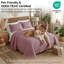 Ensemble de courtepointe surdimensionnée Vilano de Southshore Fine Linens, literie matelassée légère en microfibre doublement brossée et 1 taie d'oreiller, Twin/Twin XL, lavande-1368851785-1368851776