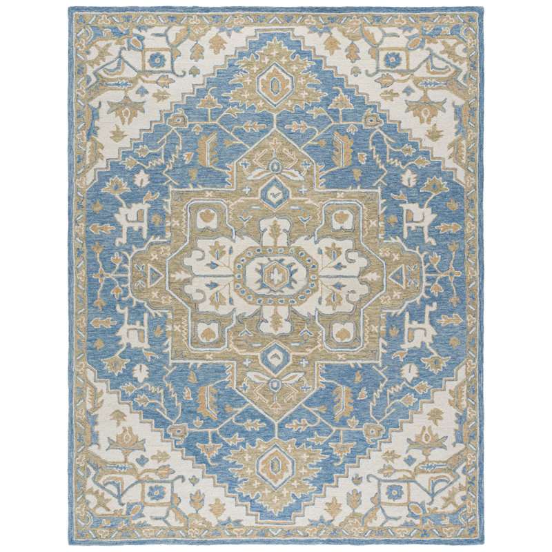 Metro Hand Tufted Wool;Cotton Geometric Indoor Rug, 8'-0" X 10'-0" Rectangle