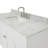 Partham 55'' Single Bathroom Vanity with Carrara Marble Top-67491729