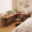 Bureau brun en bois massif en forme de L-1479493616-1479493623