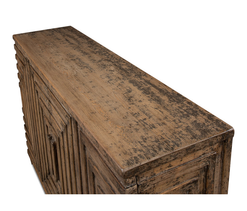 Saint Entrance 53'' Tan Solid Pine Wood Sideboard