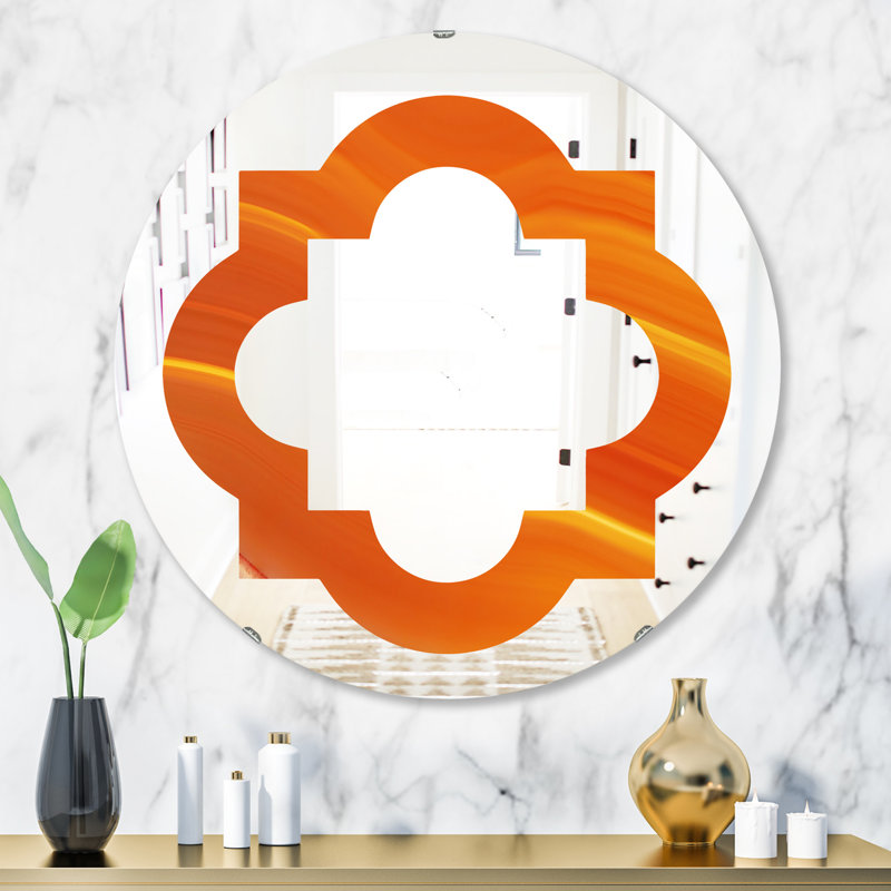 Miroir mural quadrilobe, 23,6 po x 23,6 po