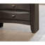 Commode de style transitionnel 1pc Poignées ovales à 5 tiroirs