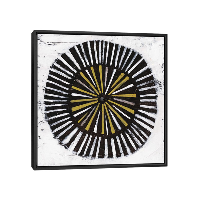 « algorithm ii », reproduction d’art sur toile, H 18 po x l 18 po x P 1,5 po, Toile avec cadre noir, Pas de tapis