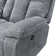 Carlett Polyester Fabric Console Loveseat with Power Footrest