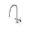 Zucchetti Pan S Deck Mount Single-Hole One Handle Kitchen Faucet with 9'' Spout Reach, Swivel Spout and Side Spray