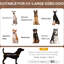 Lit de camp surélevé de 48 pouces avec auvent pour activités de plein air - Lit de chien, tissu protégé, respirant, portable, taille de protection pour chiens XXL