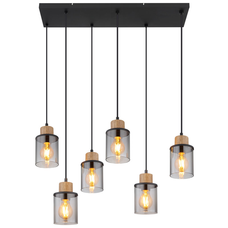 Lakeila 6 - Light Black Kitchen Island Pendant