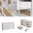 Stylish Rattan Storage Cabinet With 9 Drawers And Metal Handles For Organized Living-1859839826