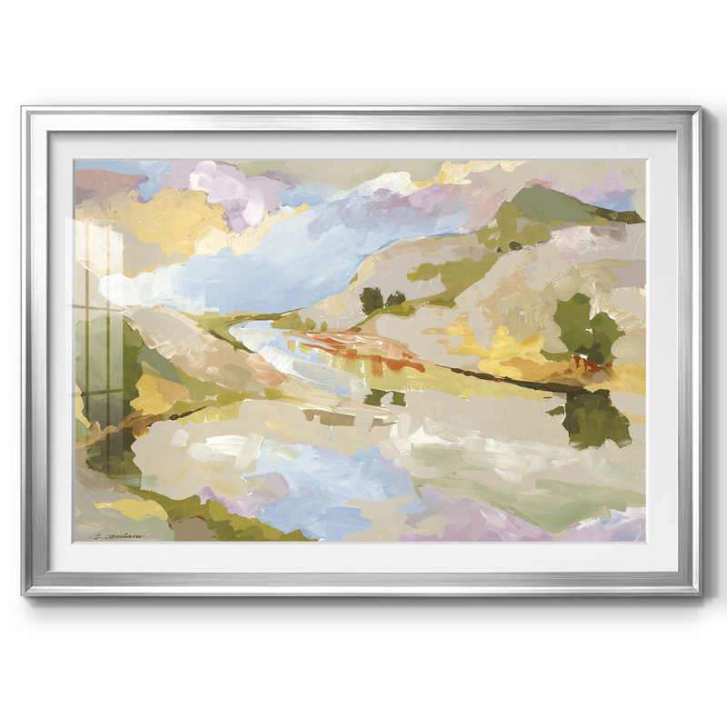 Uplands II, reproduction d'art encadrée, H 15 po x l 21 po x P 1,5 po, Argent