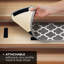 House, Home and More - Ensemble de 15 tapis d'escalier intérieurs - treillis marocain - gris brumeux et lin blanc-73614322-73614324