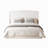 Upholstered Queen Bed Frame With Wingback Headboard, Low Profile Platform Bed With Padded Headboard-407101858