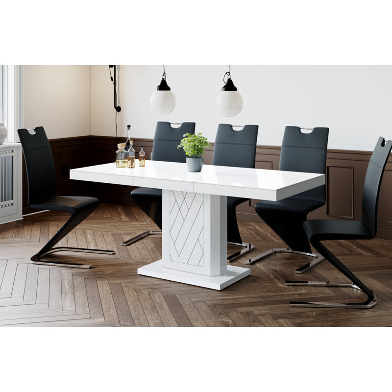 Bobbetta Extendable Dining Table, White