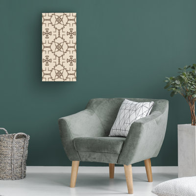 Bolog " Motif On Cream VIII " by Alonzo Saunders Print on Canvas