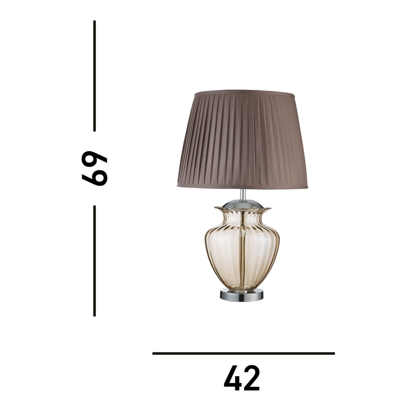 Limnia Table Lamp, Amber/Brown