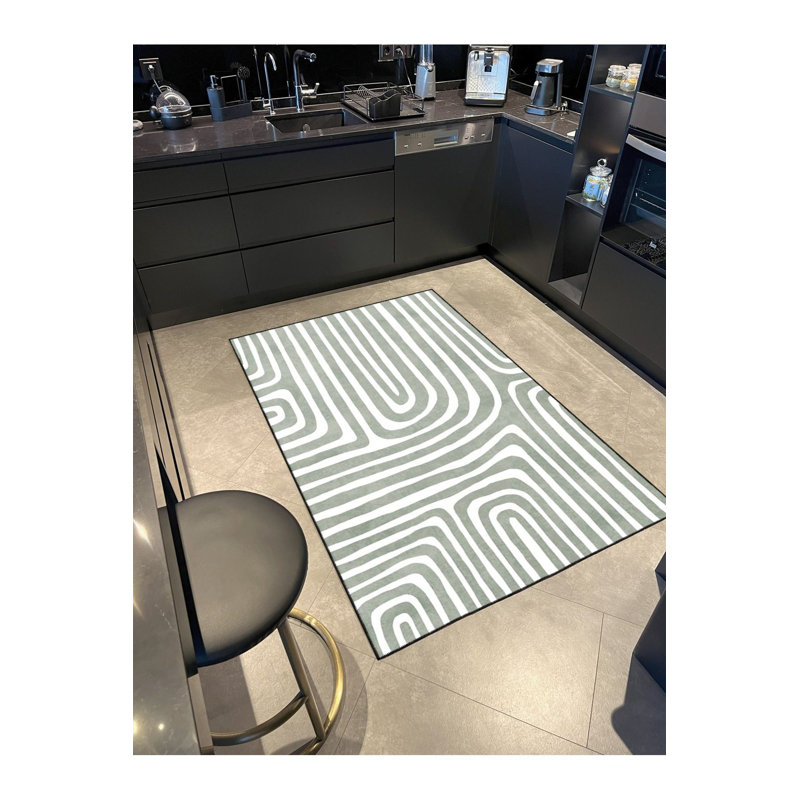 Tapis décoratif lavable à motif UL, Tapis de couloir 3 pi 3 po x 6 pi 7 po inclus