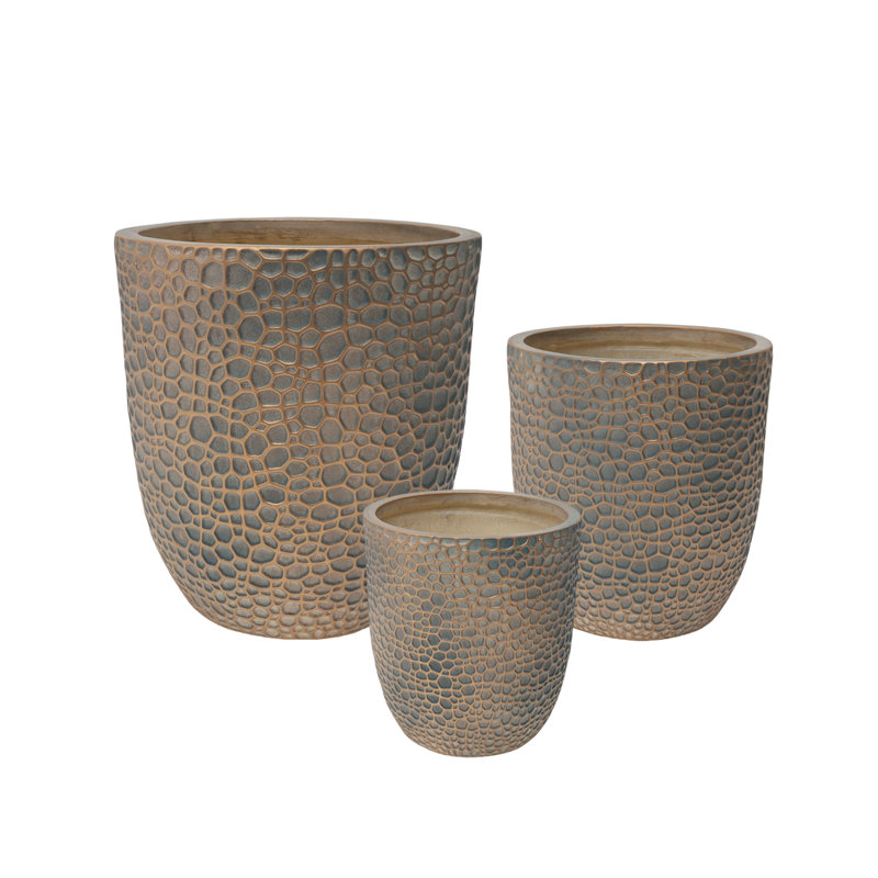Ensemble de pots à fleurs en oxyde de magnésium Sierra