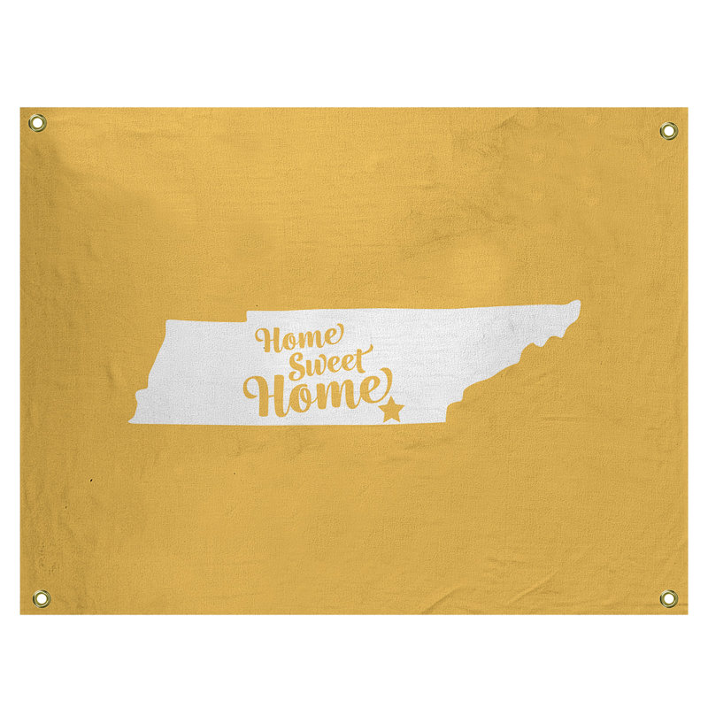 Tapisserie murale chattanooga doux pour la maison, H 59 po x l 80 po, Jaune