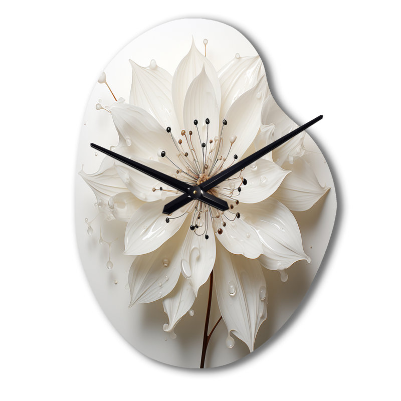Horloge murale en forme de fleur, Petit
