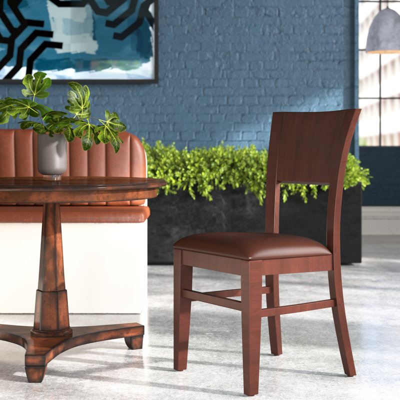 19'' H Tufted Upholstered Beech Side Chair