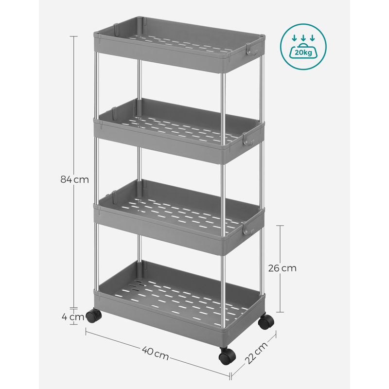Perrinton 22 cm W Kitchen Cart with Top