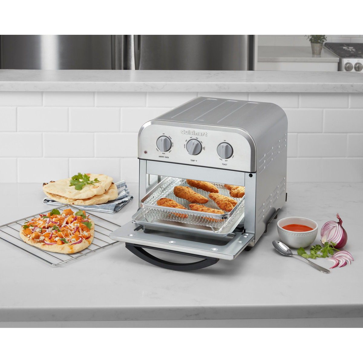 Cuisinart Compact Air Fryer Toaster Oven, 1800-Watt Motor with 6-in-1 ...