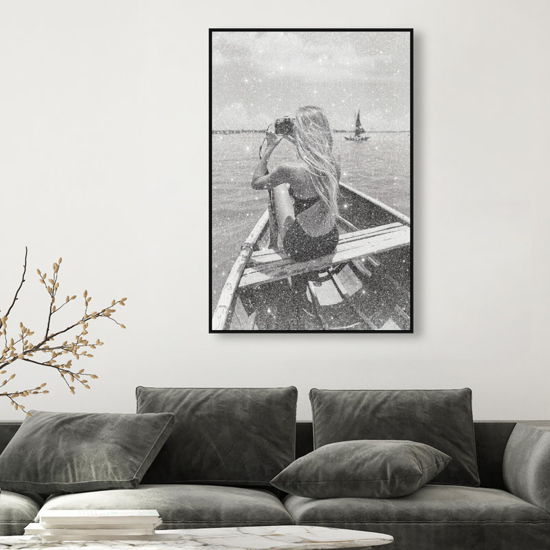 Frame Of Solitude Print by Oliver Gal, 16"H x 11"W, Black Floater Frame