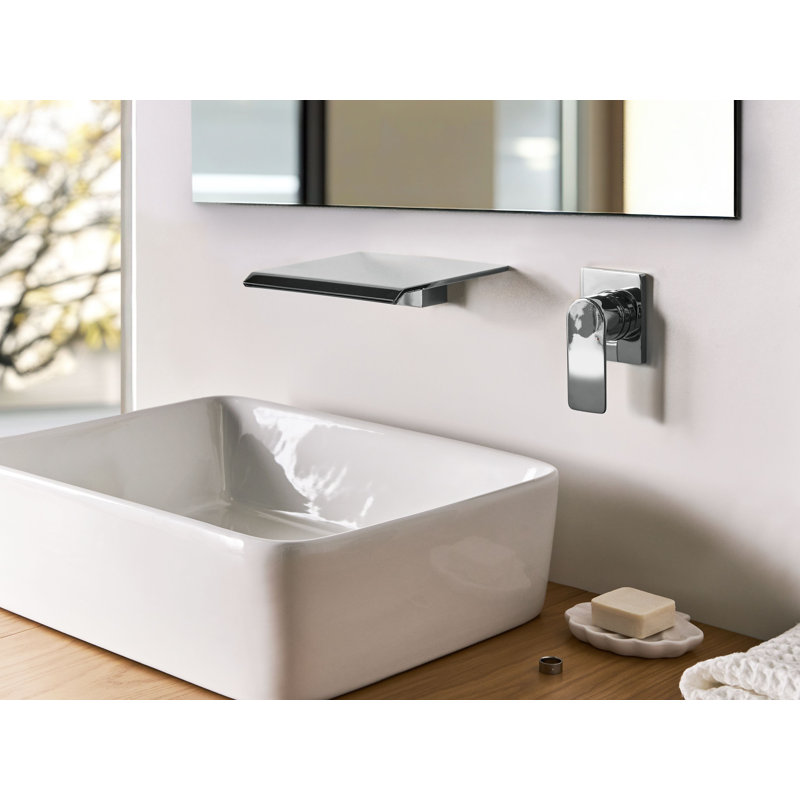 Wall Mounted Basin Mixer Tap APONWAO, Silver