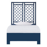 X & Diamond Low Profile Platform Bed