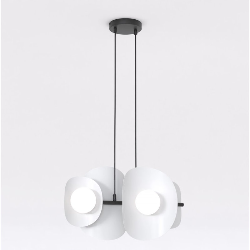 - Light Matt Pendant, Grey, 4 Lights