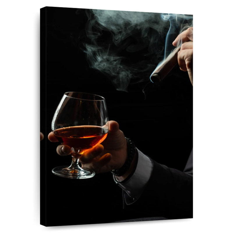 Yarlin Brandy And Cigar Duo, 48" H x 32" W