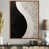 Toile avec cadre flottant brun