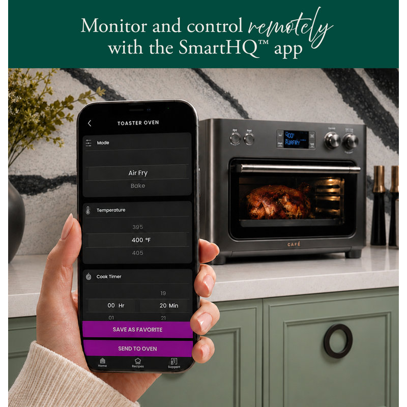 CAFÉ Couture Toaster Oven with Air Fry, Matte Black