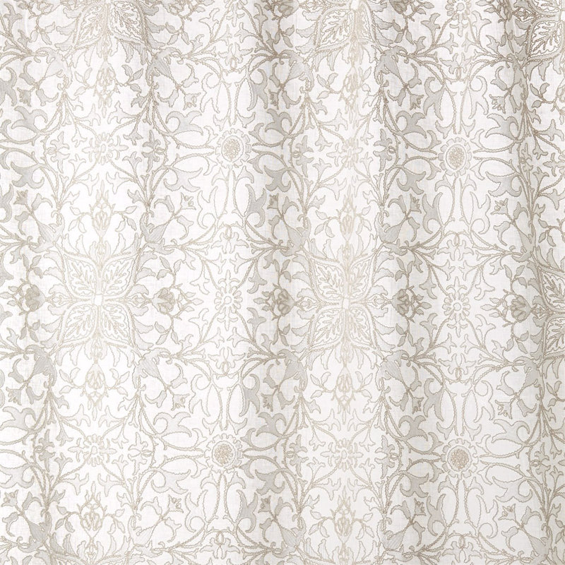 Pure Net Ceiling Embroidery Fabric, Paper White