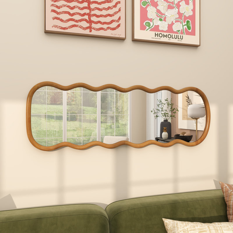 Miroir mural Lewisetta Cole, 46,7 po x 15,5 po, Brun