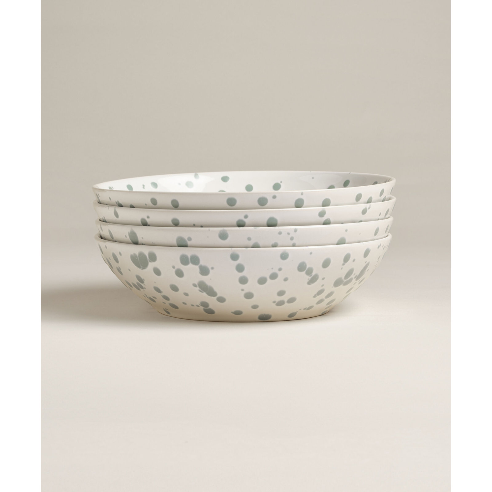 Year & Day Splatter Big Bowls, Green
