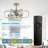Michaela 30'' Ceiling Fan with LED Lights