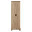 Armoire de rangement avec deux portes pour salle de bain, bureau, tablette réglable, panneau de fibres à densité moyenne, brun -1488829374
