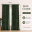 Rideaux en velours vert olive, tissu isolant thermique occultant