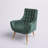 Suggest Button Tufted Upholstered Velvet Lounge Chair-995492227