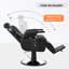 Chaise pivotante inclinable avec hauteur réglable et base robuste