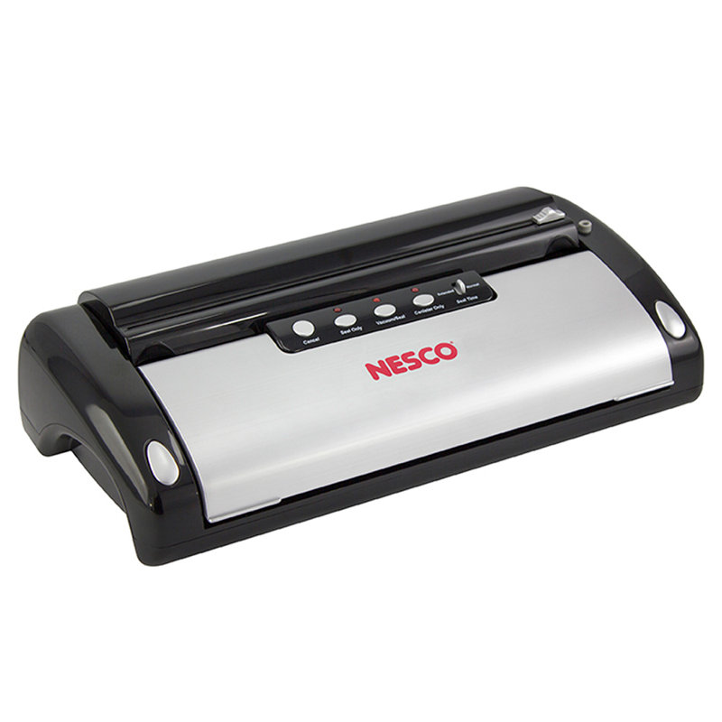 Nesco Food Sealer with Roll Storage and Bag Cutter