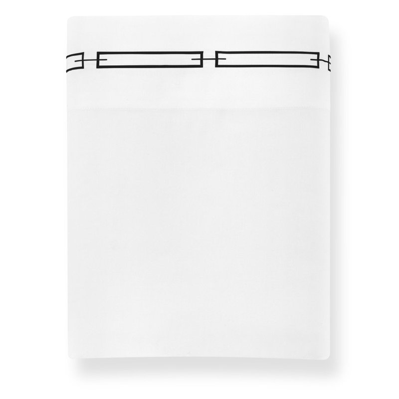 Stanza 420 Thread Count Egyptian-Quality Cotton Flat Sheet, Queen Flat Sheet, White