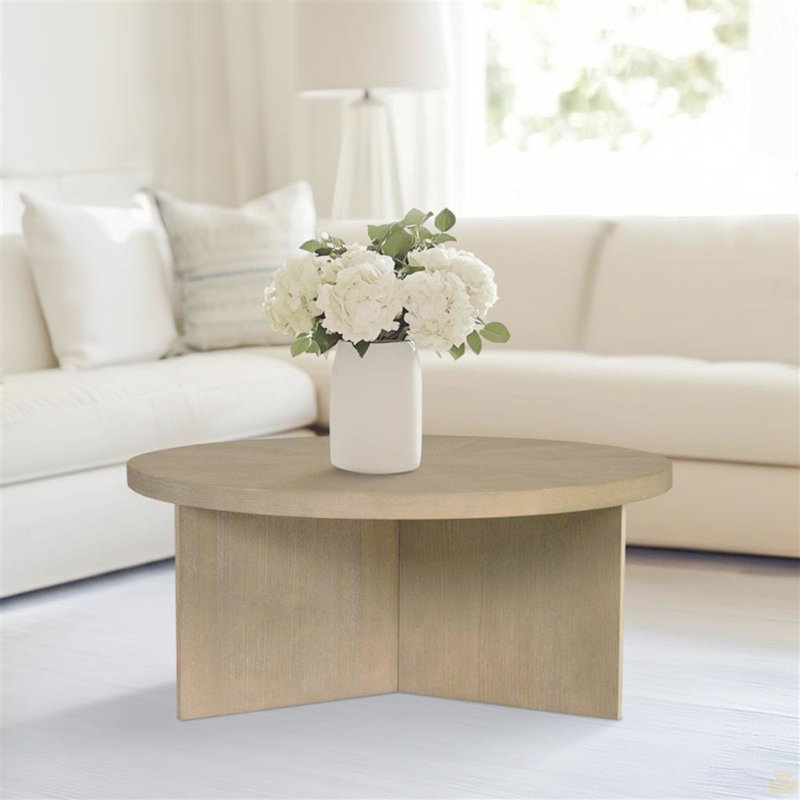 Table basse ronde, Naturel
