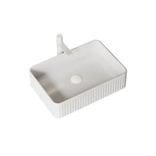 Rectangular Vessel Sink, Modern Style Bathroom Sink