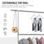Adjustable Rolling Clothing Rack