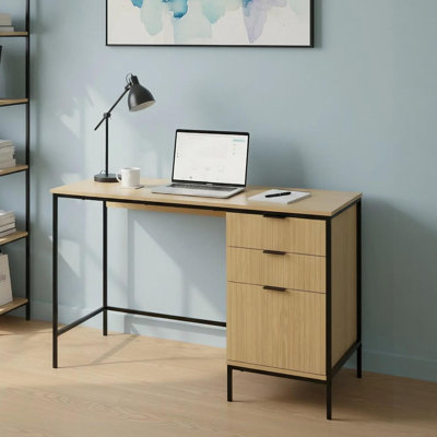 Metal Base Computer Desk