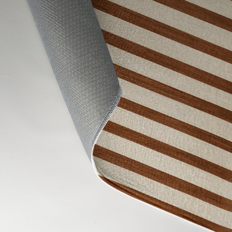 Tapis intérieur / extérieur beige HorizontalStripes, Rectangle 9 pi x 12 pi