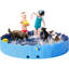 Grande piscine pliable pour chien avec arroseur-109918655